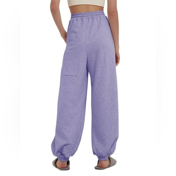 Nap Lounge Balloon Cotton Sweatpants Cold Purple Size Large - Picture 3 of 10